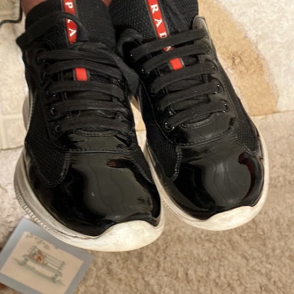 Authentic Prada Sneakers sz 38/8(38.5=8Womans)gently worn - Picture 6 of 8